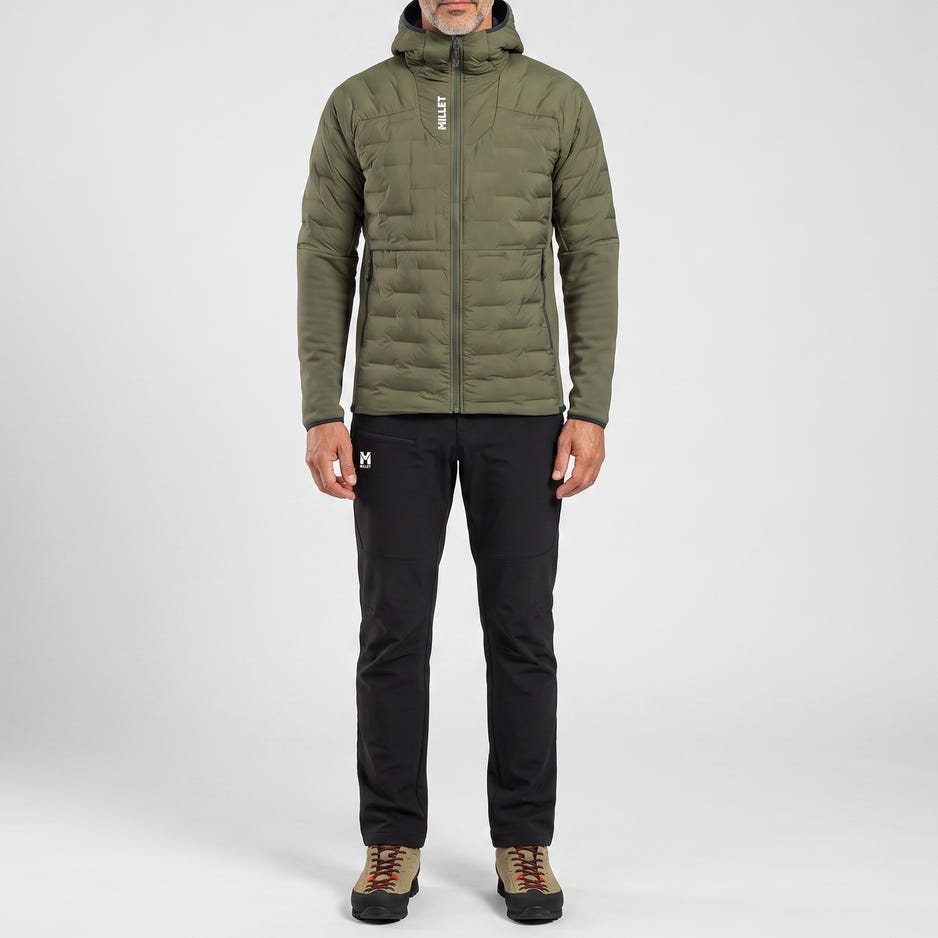 Men's Downjacket M WHITE HYBRID